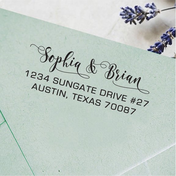 Self Inking Custom Return Address Stamp Personalized Rubber Stamp Proposal Gift Idea