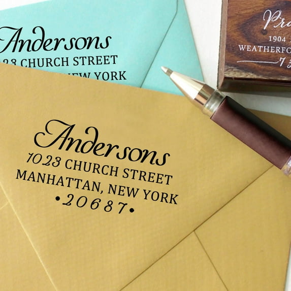 Self Inking Custom Return Address Stamp Personalized Rubber Stamp Proposal Gift