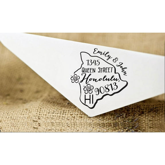 Self Inking Custom Return Address State Map Stamp Personalized Wedding Invites Stamp Proposal Gift Idea