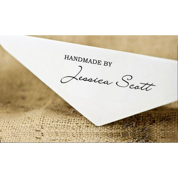 Self Inking Custom Rubber Stamper Signature Font Handmade By Personalized Stamp Gift