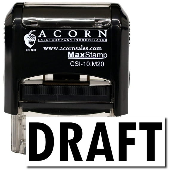 Self-Inking Draft Stamp