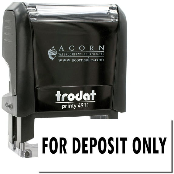 Self-Inking Entregado Stamp, Trodat Printy 4911, Press and Print Stamping, Impression Size 5/8" x 1-1/2", Up to 10,000 Impressions - Black Ink