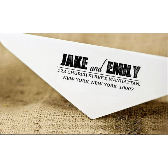 Self Inking Family Address Stamp Custom Stationary Pre Inked Saved The Date Rubber Stamp Colop Stamper