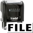 thumbnail image 1 of Self-Inking File Stamp, Trodat Printy 4911, Press and Print Stamping, Impression Size 5/8" x 1-1/2", Up to 10,000 Impressions - Black Ink, 1 of 10