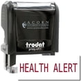 thumbnail image 1 of Self-Inking Health Alert Stamp, Trodat Printy 4911, Press and Print Stamping, Impression Size 5/8" x 1-1/2", Up to 10,000 Impressions - Burgundy Ink, 1 of 10