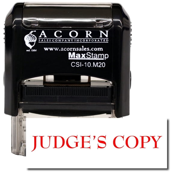 Self-Inking Judges Copy Stamp with Blue Ink
