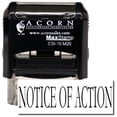 thumbnail image 1 of Self-Inking Notice Of Action Stamp with Mint Green Ink, 1 of 4