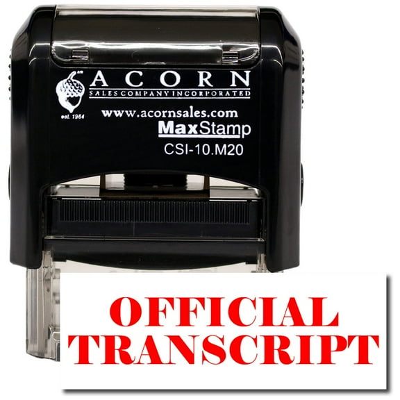 Self-Inking Official Transcript Stamp