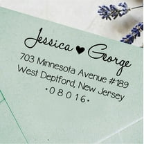 Self Inking Return Address Rubber Stamp Personalized Custom Wedding Stamp Proposal Gift Idea