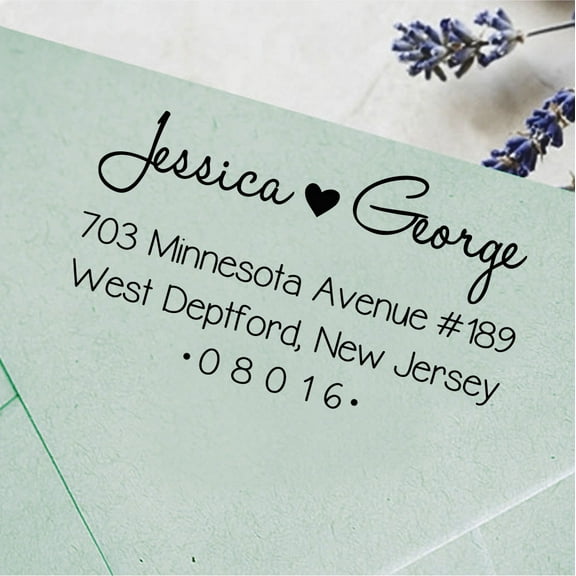 Self Inking Return Address Rubber Stamp Personalized Custom Wedding Stamp Proposal Gift Idea