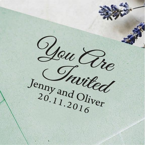 Self Inking Return Address Stamp Personalized Custom Invitation Stamp