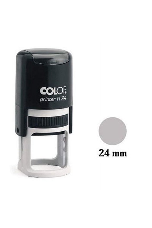 Self Inking Round Rubber Stamp Custom Mini Monogram/ Logo COLOP Stamper 24 mm
