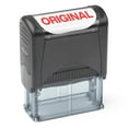 Self Inking Rubber Stamp, Refillable Red Ink Preinstalled (9/16" x 1