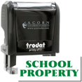 thumbnail image 1 of Self-Inking School Property Stamp, Trodat Printy 4911, Press and Print Stamping, Impression Size 5/8" x 1-1/2", Up to 10,000 Impressions - Green Ink, 1 of 10