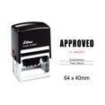 thumbnail image 1 of Self Inking Shiny Date Stamp With Approved & Customize Text Here Text Office Stationery Rubber Stamp S-829D, 1 of 1