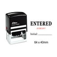 thumbnail image 1 of Self Inking Shiny Date Stamp With Entered & Initial Text Office Stationery Rubber Stamper S-829D, 1 of 1