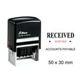 thumbnail image 1 of Self Inking Shiny Date Stamp With Received & Accounts Payable Ofiice Stationery Rubber Stamper S-827D, 1 of 1