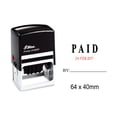 thumbnail image 1 of Self Inking Shiny Date Stamper With Paid By Text Office Stationery Rubber Stamp S-829D, 1 of 1