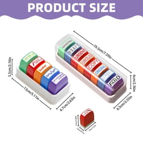 Self-Inking Stamp Set, Grading Message, For Office Home