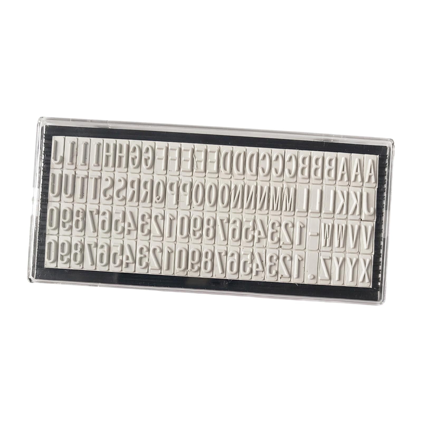 3mm/4mm/6.4mm Stamp Letters Plate Custom Personalised Name Address