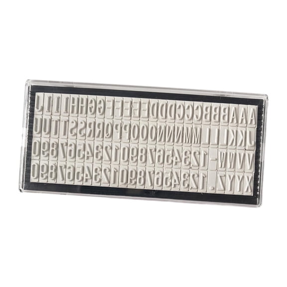 Self Inking Stamp Set Printing Stamp Date Detachable Letter DIY Character Stamp Address Stamp for Hobby Scrapbooking Parents 6.4mm