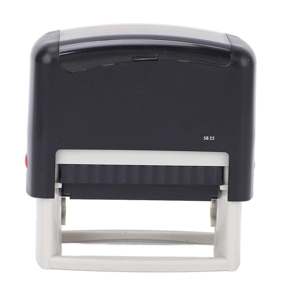 Self Inking Stamper Kit Letter Number Symbol Refillable Automatic Press Stamp for Office School Home DIY Craft Projects Custom Date Coding Rubber Stamper Set 2.3 x 0.9 Inches / 58 x 22 mm Black Shell