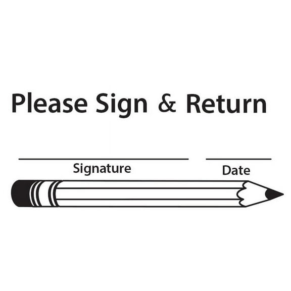 SHAPES ETC. Self Inking Teacher Stamp - Sign & Return