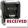 thumbnail image 1 of Self-Inking Two Line Received Stamp, Trodat Printy 4911, Press and Print Stamping, Impression Size 5/8" x 1-1/2", Up to 10,000 Impressions - Burgundy Ink, 1 of 10