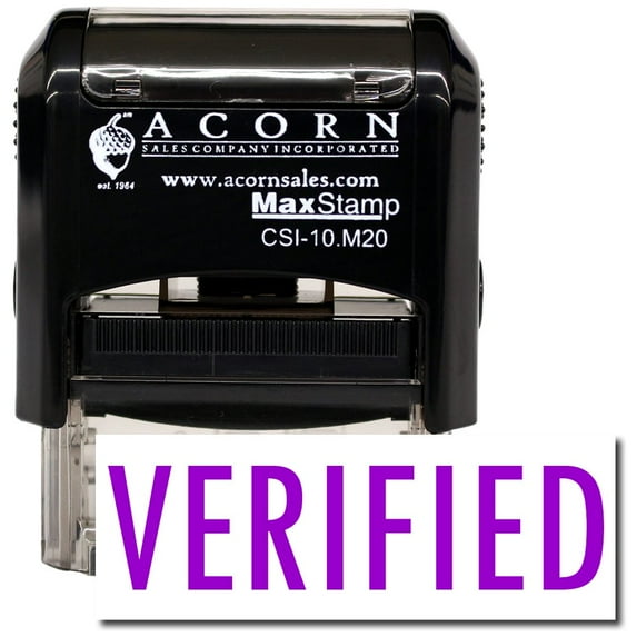 Self-Inking Verified Stamp