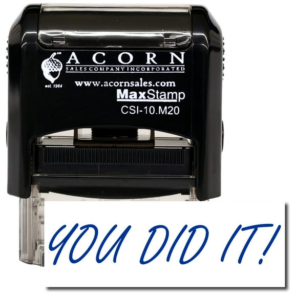 Self-Inking You Did It Stamp with Orange Ink