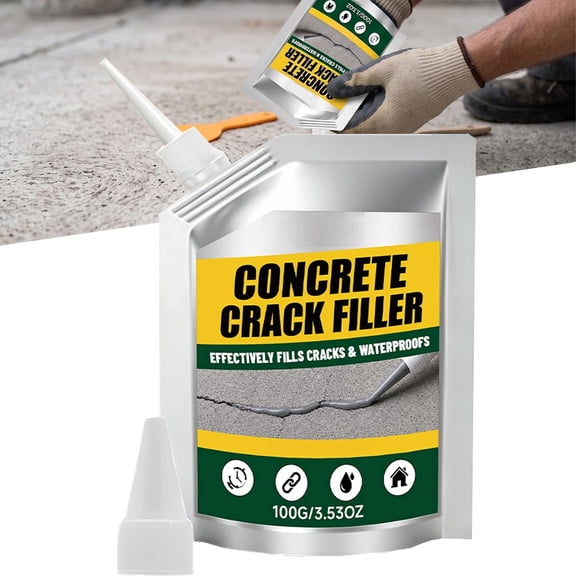 Self Leveling Concrete Crack Filler – Fast Drying Waterproof Sealant Adhesive for Driveways, Walkways & Patios