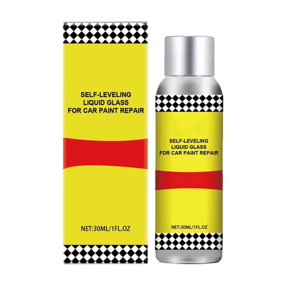 Self-Leveling Liquid Glass for Car Paint Repair, 30ml, Advanced Nano Coating, Restores Shine, Protects Surface, Easy Application