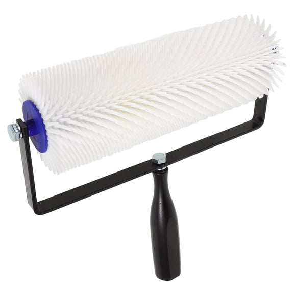 Self Leveling Spiked Roller Brush for Epoxy Floor Paint with Easy Grip Handle Bubble Removal