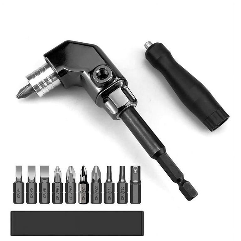 Self-Locking 90 Degree Right Angle Screwdriver Holder Drive Bit Angle  Extension Electric Screw Driver Angle Driver B
