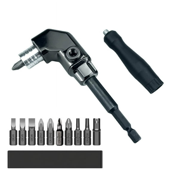 Self-Locking 90 Degree Right Angle Screwdriver Holder Drive Bit Angle Extension Electric Screw Driver Angle Driver Tools