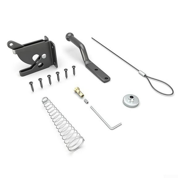 Self Locking Gate Gravity Latch Stainless Steel Spring Loaded with Adjustable Gate Latch Cable Pull for Metal Wooden Fences