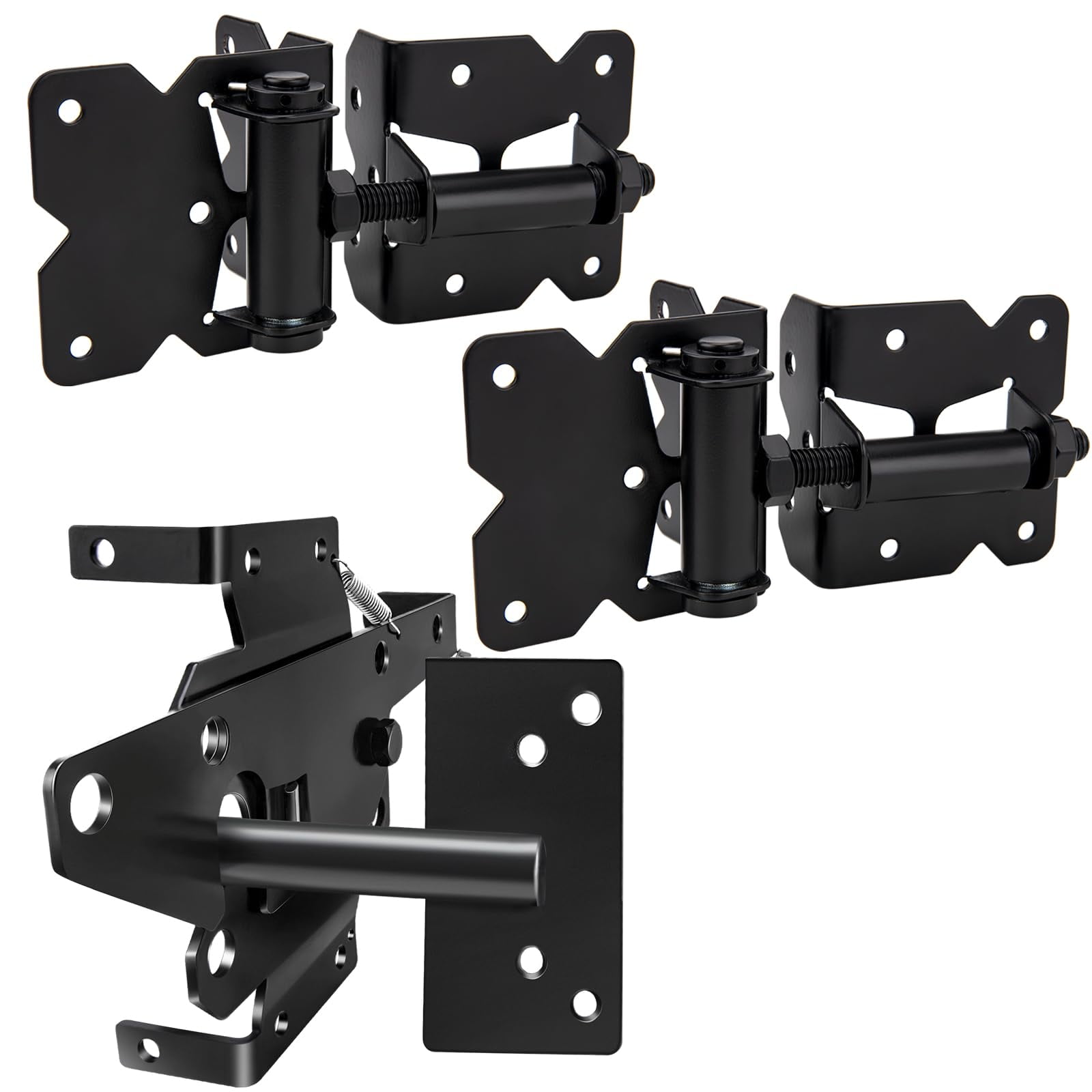 SANKINS Self Locking Gate Latch Automatic Gravity Lever For Wood Fence Gate
