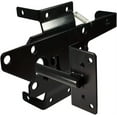 thumbnail image 1 of Self-Locking Gate Latch, Heavy Duty Post Mount Automatic Gravity Lever Wood/PVC Fence Gate Lock with Fasteners Hardware,for Secure PoolYardGardenSteel,Black, 1 of 7