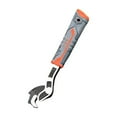 thumbnail image 1 of Self-Locking Pipe Wrench, Multifunctional Adjustable Pipe Tool, Industrial Grade Plumbers Pipe Vise, Quick Adjusting for Plumbing Repair Silver2, 1 of 9