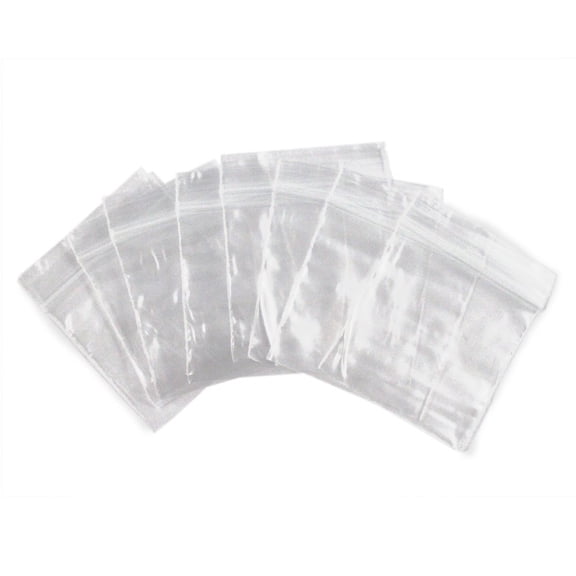 Self Locking Plastic Bags All Purpose Storage Baggies 100 pack - 2 x 2 Inches