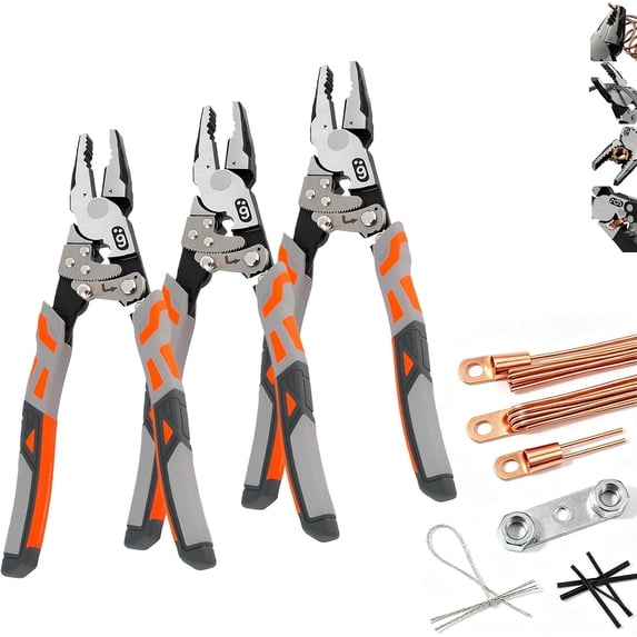 Self-Locking Ratchet Pliers, 9'' Ratchet Self Wire Locking Cutter ...