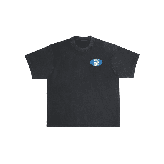 Vegas Print Collective Self Love Club/Time to Dream Men's Casual Black Crew Neck Short Sleeve T-Shirt, 1 Count