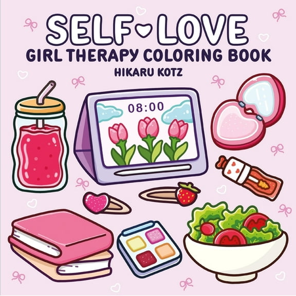 Self-Love: Girl Therapy Coloring Book, (Paperback)