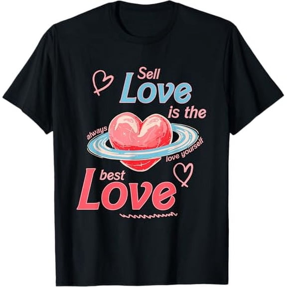 Self Love Is The Best Love Self Love Club Valentines Day T-Shirt