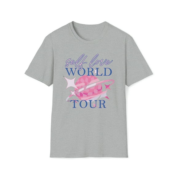 Self Love World Tour, Gildan Unisex Softstyle T-Shirt, Graphic Tee, S-3XL