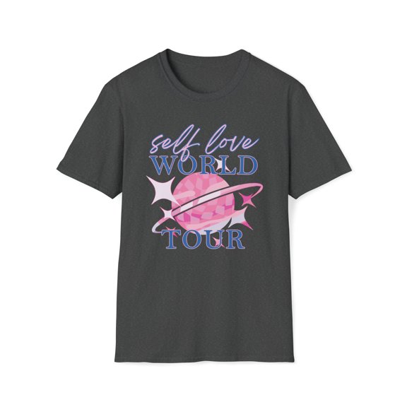 Self Love World Tour, Gildan Unisex Softstyle T-Shirt, Graphic Tee, S-3XL