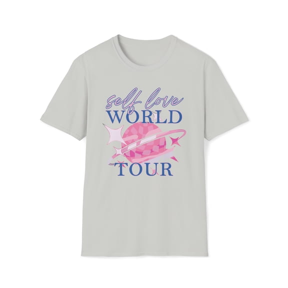 Self Love World Tour, Gildan Unisex Softstyle T-Shirt, Graphic Tee, S-3XL