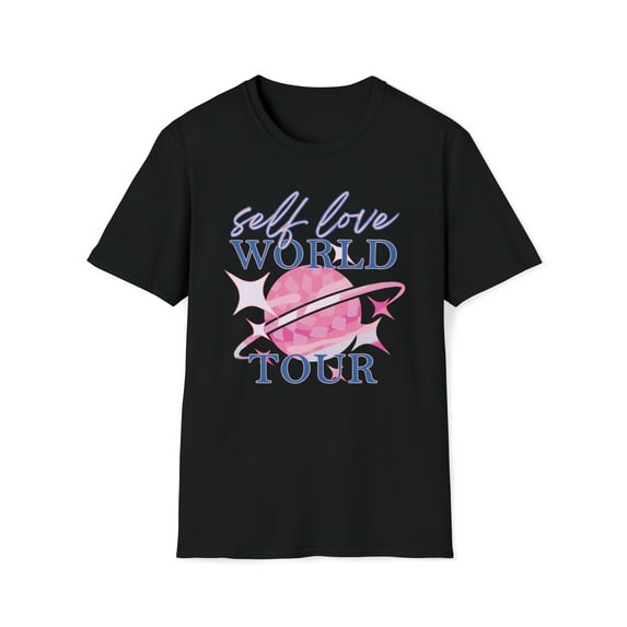 Self Love World Tour, Gildan Unisex Softstyle T-Shirt, Graphic Tee, S-3XL