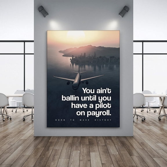 Self-Made Entrepreneur Wall Art Poster Millionaire Mindset Quote Office Decor Success UNFRAMED Poster, Wall Art for Decor, Present, 24x36