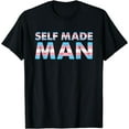 thumbnail image 1 of Self Made Man FTM Transgender Flag LGBTQ Gift For Men Women T-Shirt, 1 of 4